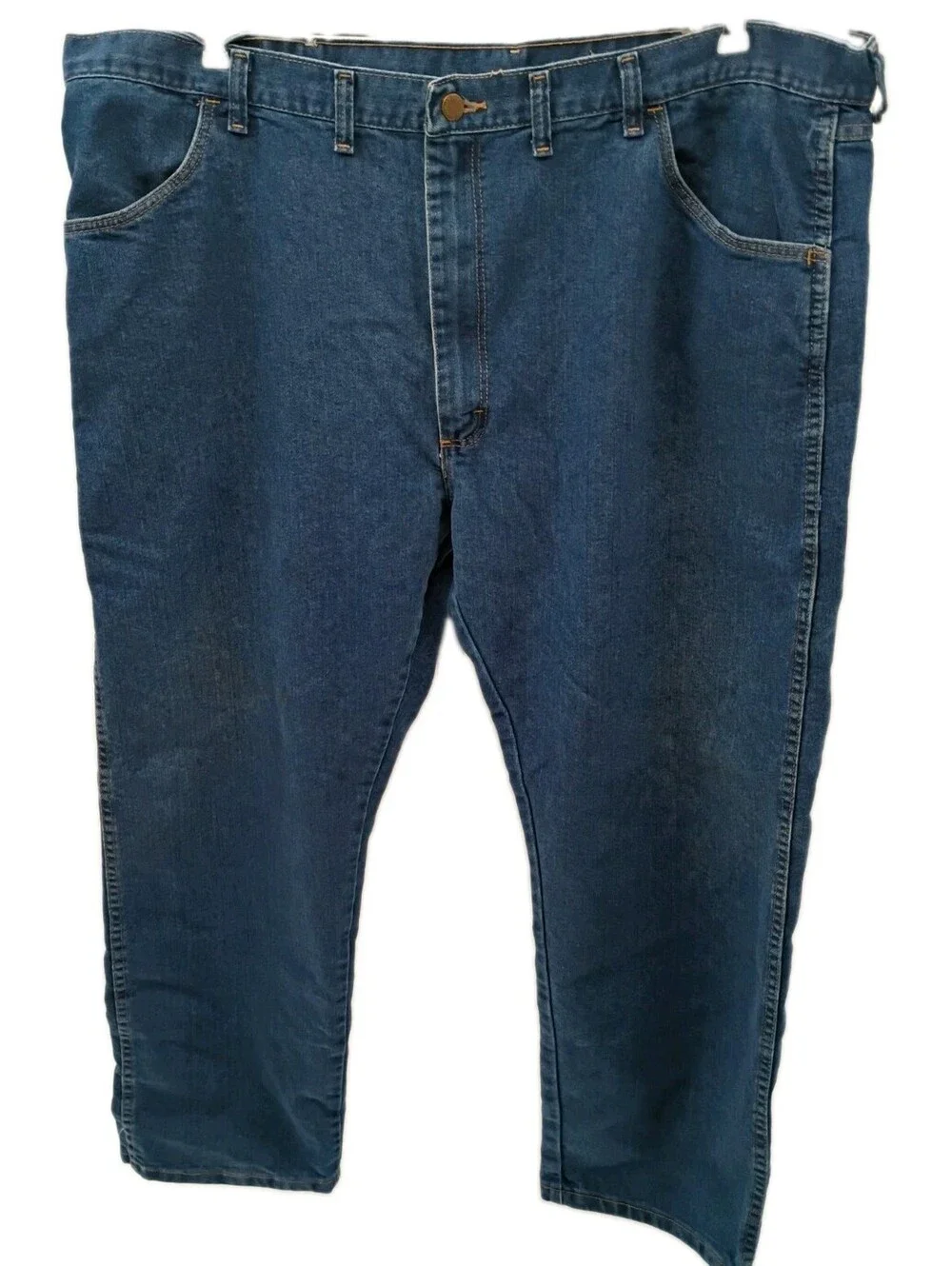 Wrangler Jeans Mens Size 44x29 Blue Denim Straight Fit Outdoor Work Wear Casual